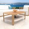 Mesa de centro rectangular Java de teca (100x70x40cm)