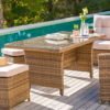 Mesa de jardín Tivoli de aluminio de 6 plazas (145 x 85 cm) - Imagen 8