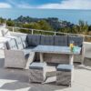 Mesa de jardín Tivoli de aluminio de 6 plazas (145 x 85 cm) - Imagen 3