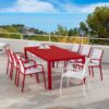 Mesa de jardín Murano de aluminio para 8 personas (210 x 100 cm) - Imagen 13