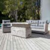Mesa de jardín abatible y abatible de aluminio Tivoli para 6 personas (145 x 85 cm) - Imagen 2