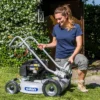 Cortacésped de gasolina remolcado, motor Briggs & Stratton de 163 cm3, mulching avanzado, 1200 m2 - GRIN HM46A - Imagen 4
